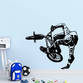 Veselá Stena Samolepka BMX Freestyle Farba: zelená, Veľkosť: 60 x 52 cm
