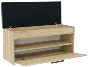 Botník (skrinka na topánky) Puntuable 1 (dub sonoma). Akcia -19%. Vlastná spoľahlivá doprava až k Vám domov. 1132601