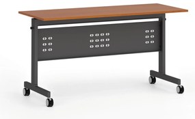 Mobilný stôl PRIMO MOBI, 140x60 cm, čierna podnož, čerešňa