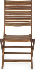 Drevená záhradná stolička v prírodnej farbe Noemi – Bizzotto