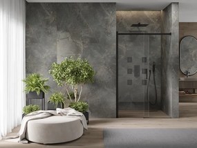 Mexen OMEGA posuvné sprchové dvere do otvoru 130 cm, cierna-transparentná, 825-130-000-70-00