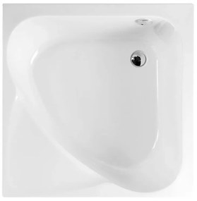Polysan, CARMEN hlboká sprchová vanička štvorcová 90x90x30cm, biela, 29611