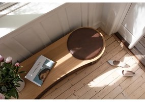 TV stolík v dekore duba v hnedo-prírodnej farbe 140x40 cm Audacious – UMAGE