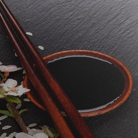 Obraz - Sushi (s hodinami) (90x30 cm)