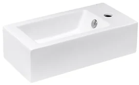 Umývadielko Glacera Bigio 50x25 cm otvor pre batériu vpravo BG5025P