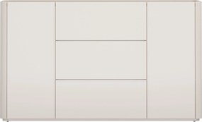 Komoda Elivo 150 cm so zásuvkami - kašmír / olejovaný dub