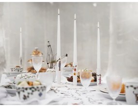 Biely keramický vianočný svietnik Kähler Design Hammershøi, výška 16 cm