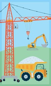 Dětský bavlněný ručník KIDS 007 30x50 cm modro-zelený