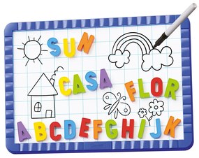 Magnetická tabuľa s písmenami - 48 ks magnetov