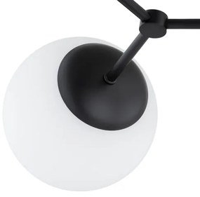 Luster na tyči FOTON 4xE14/10W/230V čierna