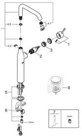 GROHE 32901GN1 - Umývadlová batéria ESSENCE XL zlatá