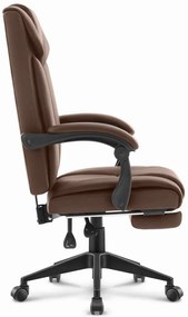 Kancelárske kreslo HC-1029 Brown s opierkou nôh
