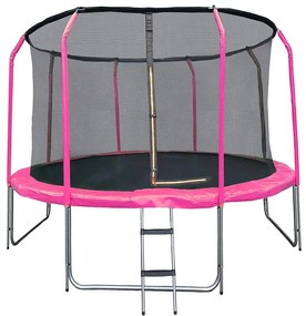 Trampolína COMFORT s rebríkom 366cm ružová