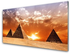 Skleneny obraz Pyramídy architektúra 120x60 cm