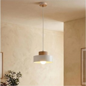 Biely luster na lanku KIVI 1xE27/15W/230V