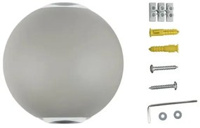 LED Vonkajšie nástenné svietidlo LED/6W/230V 3000K IP65 šedá