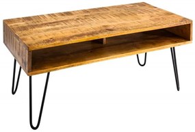 Dizajnový konferenčný stolík Felix 100 cm, mango