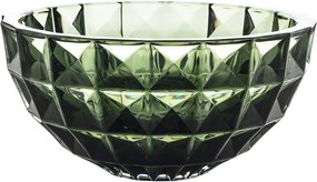 KRIŠTÁĽOVÁ MISKA BOHEMIA DIAMOND SMOKEY GREEN 280 MM