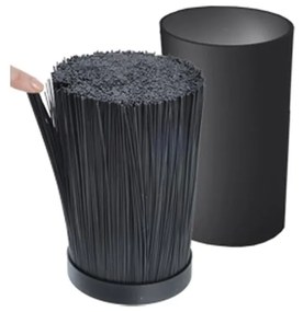 Stojan na nože so štetinami Orion Black, ⌀ 11 cm