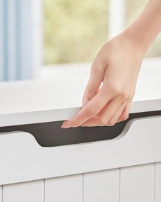 Úložný box a lavica LEHAC s vekom, biela