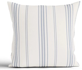 Bavlnená obliečka na vankúš Natural 40 × 40 cm - Prúžky modré