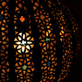 Orientálna medená lampa Hanief