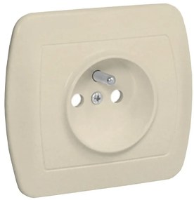 AGZ1e Zásuvka jednotlivá z/u béžová