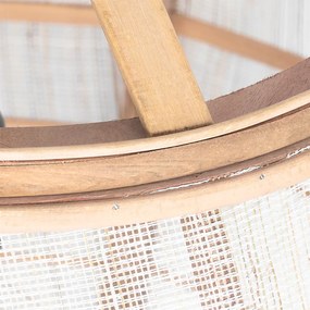 Inteligentné závesné svietidlo hnedé 50 cm vrátane Wifi G95 - Pascal