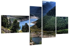 Obraz rieky medzi horami