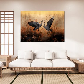Gario Obraz na plátne Žeriavy v tŕstí Rozmery: 60 x 40 cm
