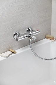 Aqualine Aqualine, ACTION nástenná vaňová termostatická batéria, chrómová, MB106