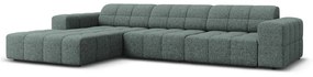 Tyrkysová rohová pohovka (ľavý roh) Chicago – Cosmopolitan Design