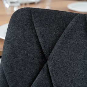 PROXIMA.store - Čalúnená jedálenská stolička ROBIN 2 FARBA: čierna
