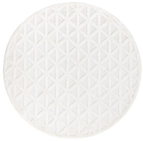 Dekorstudio Okrúhly terasový koberec SANTORINI - 446 krémový Priemer koberca: 120cm