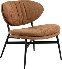 Designové křeslo Burma lounge terakota/černé