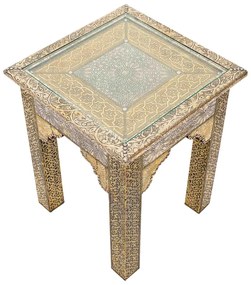 Marocký mosadzný stolík Marrakesh