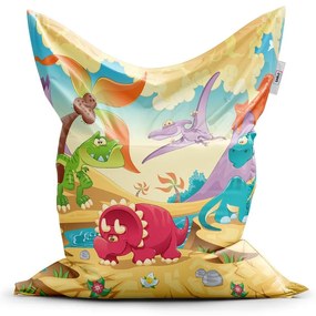 Sedací vak Classic dinosauri 5 - detský, farebná