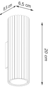 Sollux SL.1657 - Nástenné svietidlo KARBON 2xGU10/10W/230V zelená