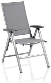 Cirrus Silver-Line polohovacie kreslo sivé