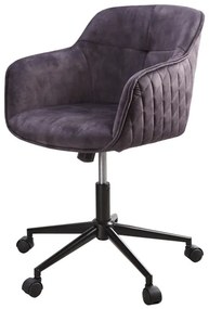 Kancelárske kreslo Euphoria dark grey velvet