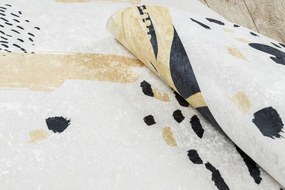 Dywany Łuszczów, Kusový koberec ANDRE Abstraction 1097, 80x150, béžová, chodba / predsieň