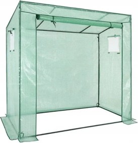 Garden Line Zelený skleník na paradajky 200 x 77 x 168/146 cm