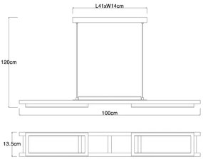 Globo 67266H - LED Luster na lanku ILLA LED/30W/230V