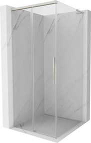 Mexen Rox, L posuvný sprchový kút 95 x 95 cm, 8mm číre sklo, oceľový profil, 8C2L-095-095-97-00