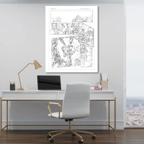 Gario Obraz na plátne Superhrdinský komiks z jaskyne - Saqman Rozmery: 40 x 60 cm