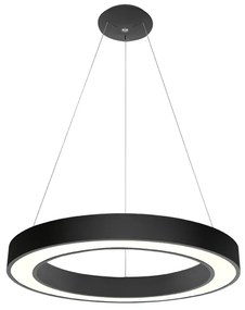 LED2 3270753DT SATURN 60 PZ závesné svietidlo čierne stmievateľné