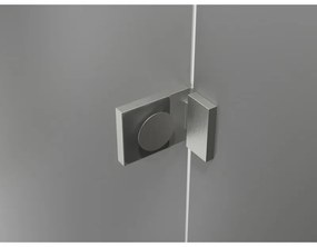 Mexen Lunar-F L, skladací sprchový kút ľavý 85 x 70 cm, 8mm číre sklo, oceľový profil, 836L-085-070-97-00-L