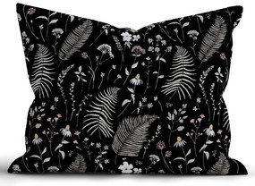 Bavlnená obliečka na vankúš Renforcé 70 × 90 cm - Gloria čierna