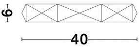 LED stropné svietidlo Eben 40 čierne
