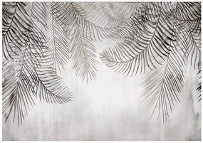 Samolepiaca tapeta palmové listy v tajomnom prevedení - Night Palm Trees